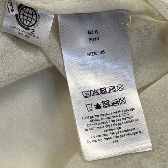 GANNI Pleated Georgette Midi Dress Sz 36/M Feminine Whimsical Cottagecore - Picture 13 of 16